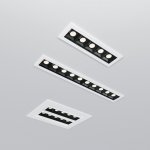 Встраиваемый точечный светодиодный светильник 9923 LED 20W 4200K белый/черный Elektrostandard