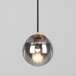 Подвесной светильник со стеклянным плафоном Eurosvet 50207/1 дымчатый Juno