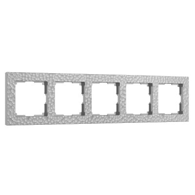 

Рамка на 5 постов (серебряный) W0052406 Werkel, W0052406