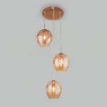 Подвесной светильник Eurosvet 50195/3 золото Mill