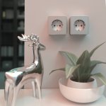 Розетка с заземлением и шторками Gallant (серебряный) W5071106 Werkel