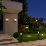 Уличный настенный светодиодный светильник Чёрный IP54 1534 TECHNO LED Elektrostandard