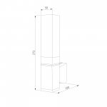 Уличный настенный светодиодный светильник Серый IP54 1534 TECHNO LED Elektrostandard