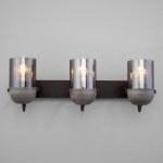 Настенный светильник бра Eurosvet 20122/3 черный/тертый серый Mars