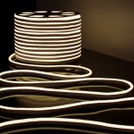 Светодиодный гибкий неон 220V 9,6W 120Led 2835 IP67 односторонний дневной белый, 50 м Elektrostandard