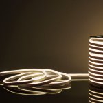 Светодиодный гибкий неон 220V 9,6W 120Led 2835 IP67 односторонний дневной белый, 50 м Elektrostandard