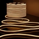 Светодиодный гибкий неон Гибкий неон 220V 9,6W 120Led 2835 IP67 односторонний теплый белый, 50 м Elektrostandard