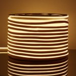 Светодиодный гибкий неон Гибкий неон 220V 9,6W 120Led 2835 IP67 односторонний теплый белый, 50 м Elektrostandard