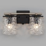 Настенный светильник с выключателем 20095/2 черный/золото Eurosvet