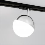 Трековый светодиодный светильник для однофазного шинопровода Glob GX53 Хром Glob GX53 Хром (MRL 1015) однофазный Elektrostandard