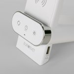 Светодиодная настольная лампа с беспроводной зарядкой 80427/1 белый Eurosvet