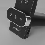 Светодиодная настольная лампа с беспроводной зарядкой 80427/1 черный Eurosvet