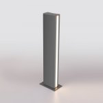 Ландшафтный светодиодный светильник Flat IP54 1538 TECHNO LED серый Elektrostandard