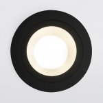 Встраиваемый точечный светильник 122 MR16 серебро/черный Elektrostandard