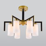 Потолочная люстра в стиле лофт 70126/6 черный Eurosvet