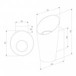 Уличный настенный светодиодный светильник Tronc IP54 1539 TECHNO LED белый Elektrostandard