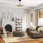 Потолочный светодиодный светильник Eurosvet 90244/8 черный/золото