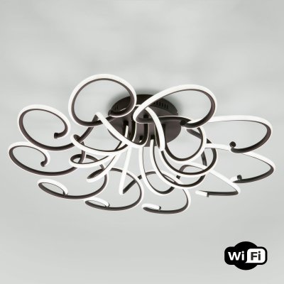 

Светильник с управлением по Wi-Fi Eurosvet 90236/10 чёрный кофе Smart Rosca, 90236/10 чёрный кофе Smart