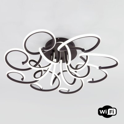 

Светильник с управлением по Wi-Fi Eurosvet 90236/8 чёрный кофе Smart Rosca, 90236/8 чёрный кофе Smart