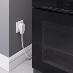 Комплект: розетка с вилкой для электроплиты 32А 250В, коробка в стену (белый) Werkel W1189201