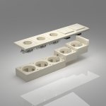 Коробка для накладного монтажа (слоновая кость) W8000003 Werkel