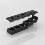 Коробка для накладного монтажа (черный) W8000008 Werkel