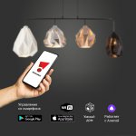 Люстра Eurosvet 50090/4 черный Smart Moire