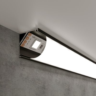 

Угловой алюминиевый профиль черный/белый для светодиодной ленты LL-2-ALP008 Elektrostandard, LL-2-ALP008