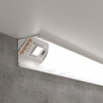 Угловой алюминиевый профиль белый/белый для светодиодной ленты LL-2-ALP008 Elektrostandard