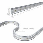 Светодиодная лента Лента светодиодная 220V 14,4W 120Led 2835 IP65 дневной белый, 50 м Elektrostandard