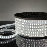 Лента светодиодная Лента светодиодная 220V 18W 180Led 2835 IP65, холодный белый, 50 м, двухрядная Elektrostandard