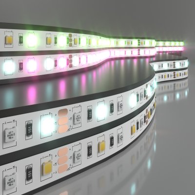 

Светодиодная лента Лента светодиодная 24V 14,4W 60Led 5050+5050 IP20 MIX RGB/холодный белый, 5м Электростандарт, 5050+5050 24V 60Led 14,4W IP20 RGBW