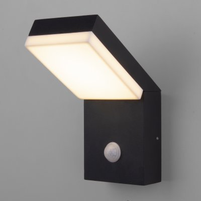 

Уличный настенный светодиодный светильник Sensor IP54 (с датчиком движения) 1541 TECHNO LED черный Elektrostandard, 1541 TECHNO LED с датчиком движения Чёрный
