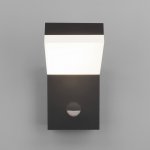 Уличный настенный светодиодный светильник Sensor IP54 (с датчиком движения) 1541 TECHNO LED черный Elektrostandard