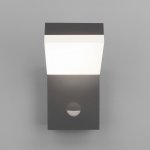 Уличный настенный светодиодный светильник Sensor IP54 (с датчиком движения) 1541 TECHNO LED серый Elektrostandard