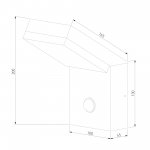 Уличный настенный светодиодный светильник Sensor IP54 (с датчиком движения) 1541 TECHNO LED серый Elektrostandard