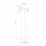 Ландшафтный светодиодный светильник Sensor IP54 1542 TECHNO LED черный Elektrostandard
