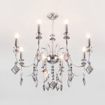 Люстра Eurosvet 10120/8 хром/дымчатый хрусталь Strotskis Smart (10110/8) Telao