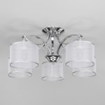 Люстра Eurosvet 60124/5 хром Smart (60109/5) Fabiola