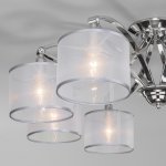 Потолочная люстра с управлением по Wi-Fi Eurosvet Fabiola 60124/8 хром Smart (60109/8)