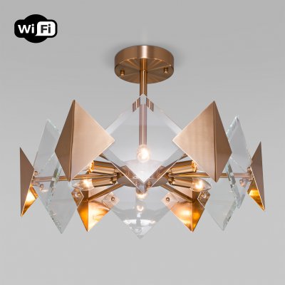 

Потолочный светильник с управлением по Wi-Fi Eurosvet Origami 60121/6 латунь Smart, 60121/6 латунь Smart