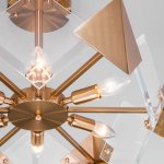 Потолочный светильник с управлением по Wi-Fi Eurosvet Origami 60121/6 латунь Smart