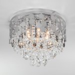 Подвесная люстра с управлением по Wi-Fi Eurosvet Lianna 10123/6 хром/прозрачный хрусталь Strotskis Smart