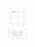 Кнопка звонка с индикацией для отелей (белый) W1114601 Werkel