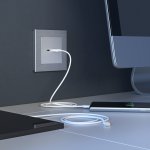 Розетка USB тип A+С (серебряный) W1171806 Werkel