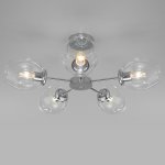 Потолочная люстра со стеклянными плафонами Eurosvet Polla 30154/5 хром