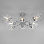 Потолочная люстра со стеклянными плафонами Eurosvet Polla 30154/8 хром