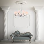 Подвесная люстра с управлением по Wi-Fi Eurosvet Madera 10127/8 хром/прозрачный хрусталь Strotskis Smart (10093/8)