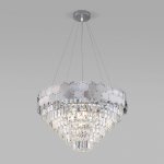 Подвесная люстра с управлением по Wi-Fi Eurosvet Ariana 10124/8 хром/прозрачный хрусталь Strotskis Smart (10113/8)