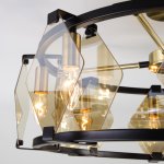 Потолочная люстра с управлением по Wi-Fi Eurosvet Aragon 60126/8 черный Smart (60116/8)